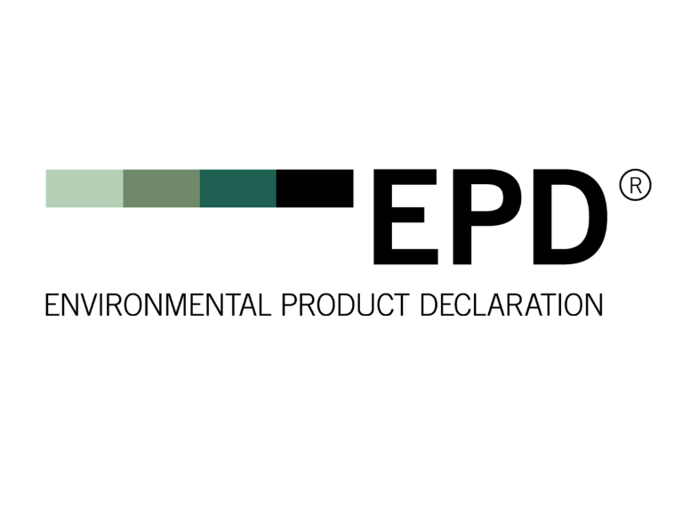 Logo EPD (Environmental Product Declaration), lié à la déclaration environnementale du produit SafeStore Auto Midi.